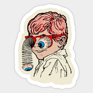 Vintage Slinky Crazy Eyes Sticker